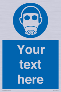 Custom Respirator Required Sign